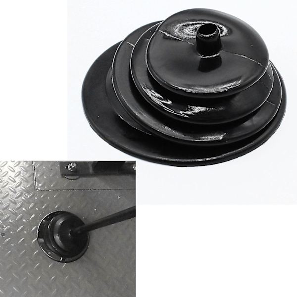 För Mr Gasket 1651 Växelspaksdamask 5.250 Tums Rund Plattknoppsskydd