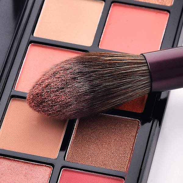 12 Makeup Børstesæt, Syntetisk Foundation Pudder Concealer Øjenskygge Makeup Børste Kit af høj kvalitet (lyslilla, mikrokrystallinsk silke)