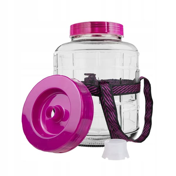 Glass Jar 8L Multifunctional Demijohn for Wine, Liqueurs, Cucumbers, Cabbage