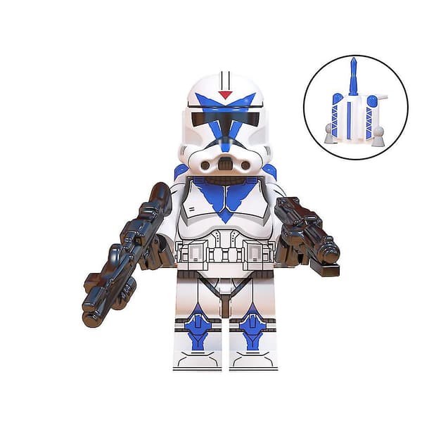 8 st/set Star Wars Minifigur Monterade Byggklossar Leksaker Echo Jesse Rex Figur Samlarobjekt Leksak
