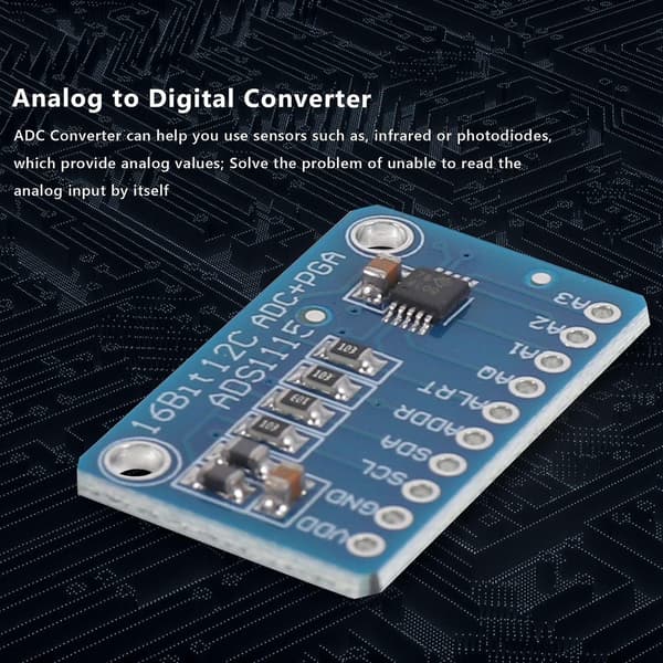 6 stk Ads1115 Analog til Digital Konverter 16 Bit Modul Konverter med Programmerbar Forsterker