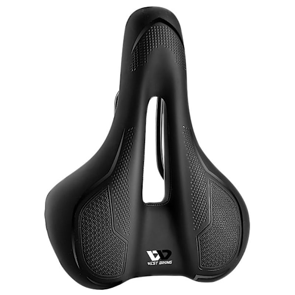 Comfortable Black Bicycle Saddle - Enhanced Riding Experience