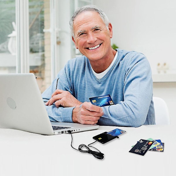 Smartkortläsare Dod Usb Common Access Cac/sim/id/ic Bank/chipkort