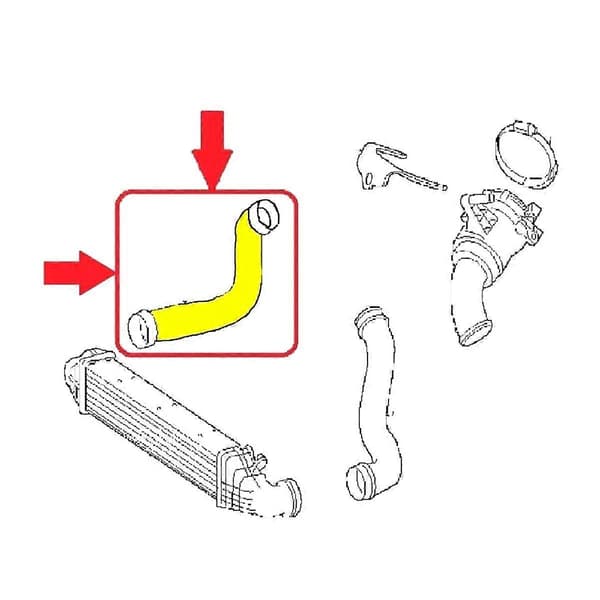 A2115282682 2115282682 Intercooler Rör Turbo Slang för 320 350 E Klass E280 E300 E320 CDI