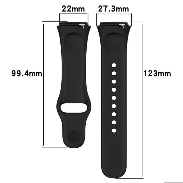 Udskiftningsrem - REDMI WATCH 3 ACTIVE - 3-pak farver - Åndbart porøst materiale - Quick-release stift