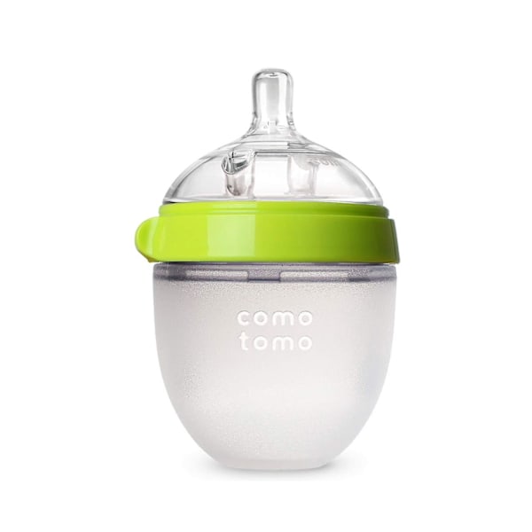 Comotomo Natural Feel Baby Bottle, Grön, 5 Ounce