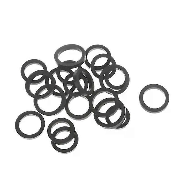 20 stk. Blandet tomgangsdekk Hjulbelte Løkke Ldler Gummiring For Kassettdekkopptaker Bånd Stereo- Lydavspiller 9-13mm Hull