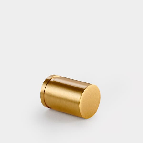 Messing Cylinder Træk i Guld - Lille