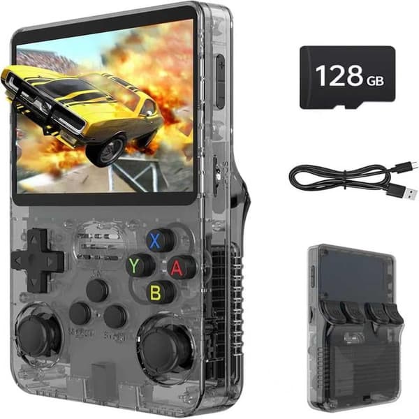 2025 New Retro Handheld Game Console, Portable, Handheld, White, For Adults, 20000+ HD Games Mini Retro Video Console