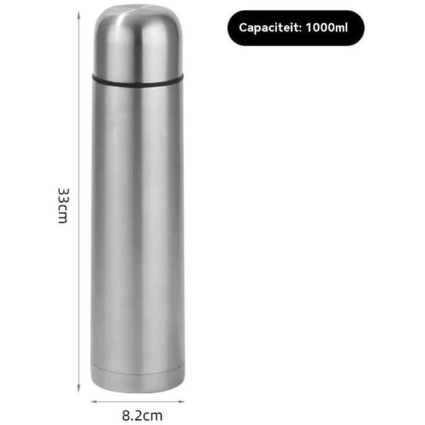1000 ml:n eristetty pullo - Kaksiseinäinen eristetty pullo - Kannettava termospullo ulkoiluun - Termospullo