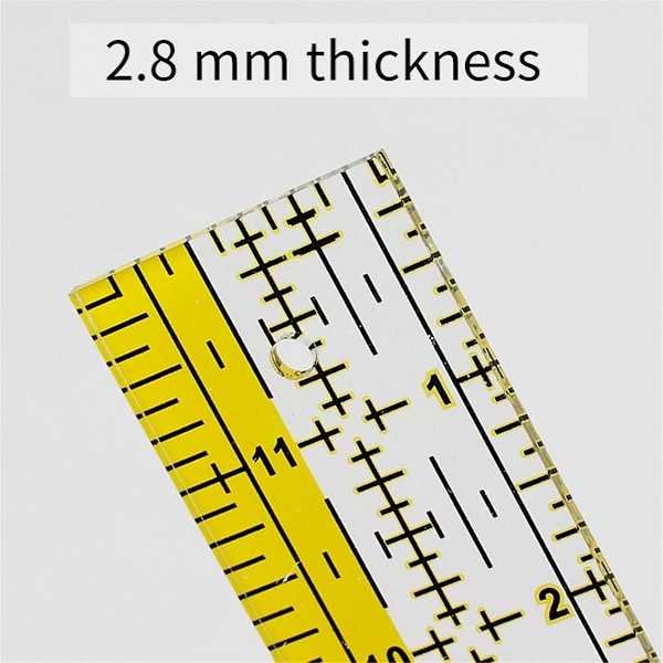 Quiltlinjal Acryl Quiltlinjal För Enkel Precisionsskärning Tyg Papper, För Quiltning, Sömnad