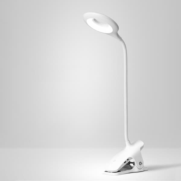 Langaton LED-lukulamppu klipsillä + Micro USB -kaapeli Musta