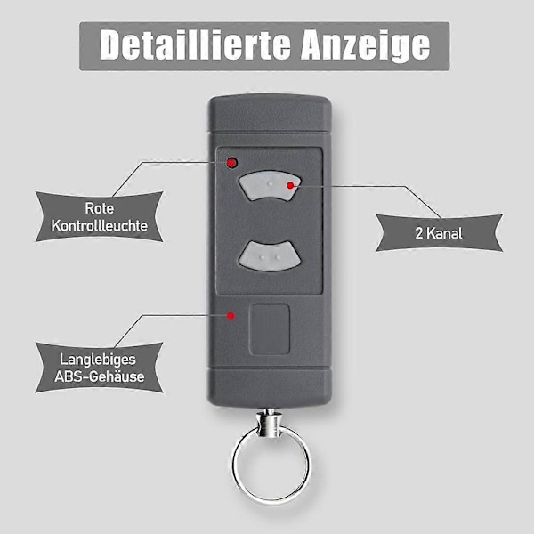 Garageport Håndholdt Sender til HSE2 HSM4 HSM2 HSE4 HS2 HS4, 40.685 MHz Garage Fjernbetjening 2025th