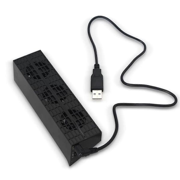 USB-kylda externa fläktar för Slim-spelkonsol, temperaturreglerad