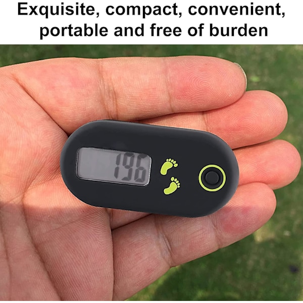 Mini Stegräknare Clip 3D Digital Stegräknare Kaloriräknare Bärbar Stegräknare För Jogging Vandring Löpning Promenader