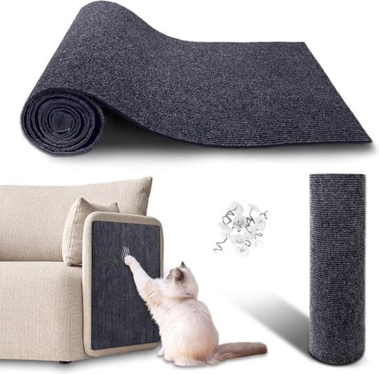 Klorematte for katter - For å beskytte tepper - sofaer - møbelbeskyttelsesmatter (30x100cm) - mørkegrå-30*100cm