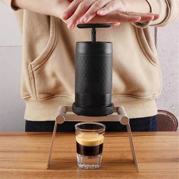 Bærbar Håndpresset Kaffemaskine Stand Italiensk Mini Håndfilter Kop Foldbar Stand Kaffeudstyr