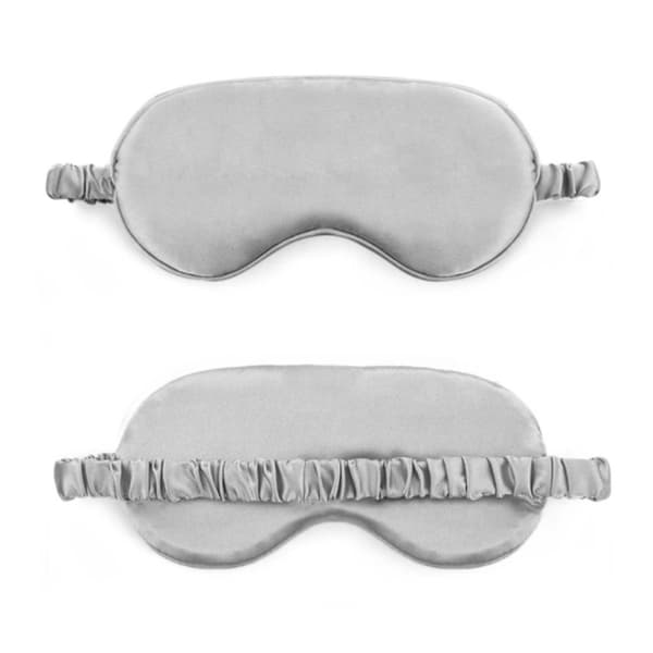 Soft Silk Sleep Mask Eye Mask Flight Travel - Grey