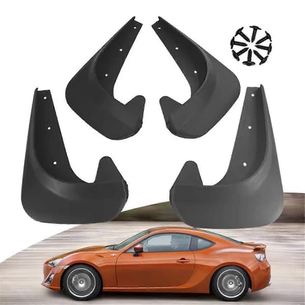 4 st Universal Bil Stänkskydd Mud Flaps Fram Bak Hjul Stänkskärmar Biltillbehör Spla
