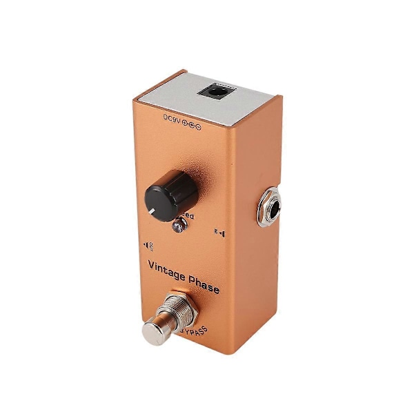 Mini Elektrisk Gitarr Effektpedal Elektrisk Gitarrpedal Vintage Phase för Elektrisk Gitarr