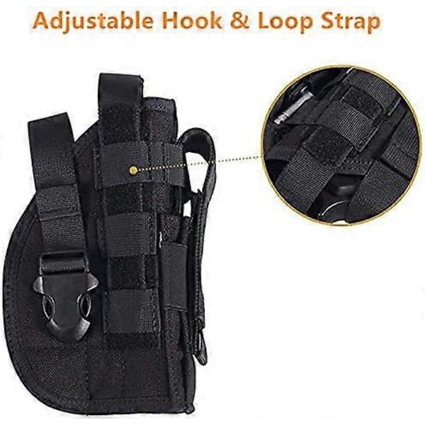 Universelt taktisk pistolhylster høyrehendt Molle pistolhylster Combat Airsoft midjebeltehylster svart tan grønn Multicam for høyrehendte (5 farger