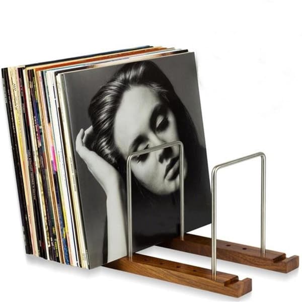 Storage Rack - LP Storage System - CD/DVD Storage System - CD Rack - LP Cabinet - Vinyl Holder - Walnut Wood - Vinyl Storage System - LP Cabinet