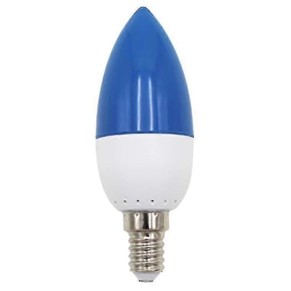 E14 LED Farve Lysestage Pære, Farve Lysestage Lys, blå 2 stk
