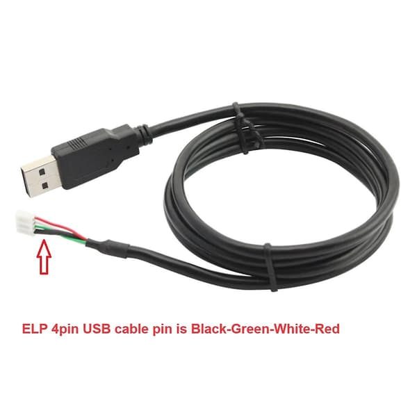 ELP 3 Meter USB 2.0 Kabel 4 Pin Stik til USB Kamera