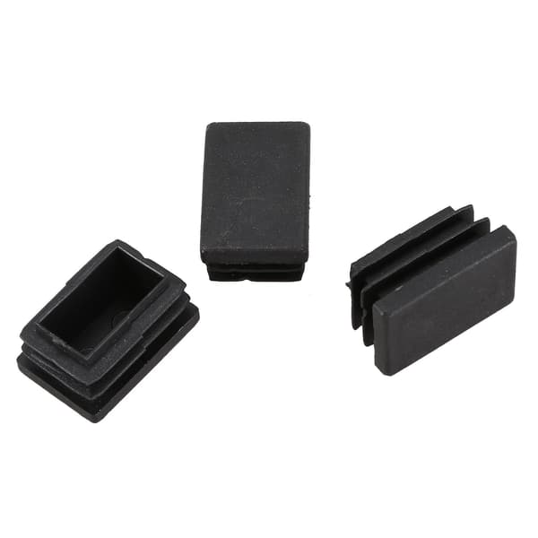 20 st Plast Rektangulär Ändkåpa 30mm x 20mm Gängad Rör Rörinsats