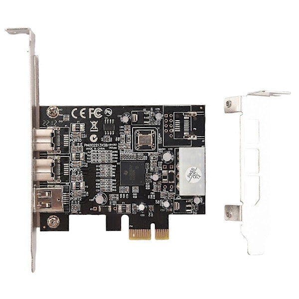 SY-PEX30016 3 Port IEEE 1394 Firewire 1394B & 1394A PCIe 1.1 X1 Kort TI XIO2213B Chipset Kræver Le