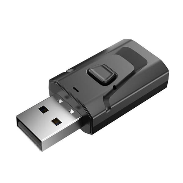 4-i-1 Bluetooth 5.0 USB Bluetooth Sender Mottaker Lydadapter Med Samtale Bil Bluetooth Mottaker