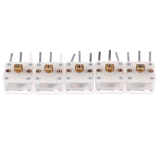 5 stk. Variabel Kondensator Duplex 223p 60pf/140pf 21mm Hul Aksel Radio Variabel Kondensator