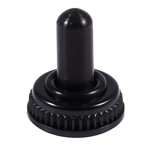 10 x Vandtætte Toggle Switch Kapsler Sort Gummi Dæksel 6mm Diameter