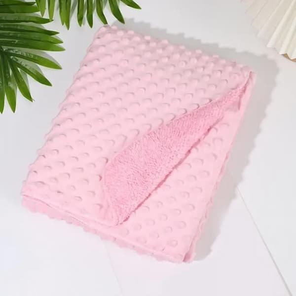 Babyteppe, lett termisk babyteppe for nyfødte, supermykt babyteppe, rosa