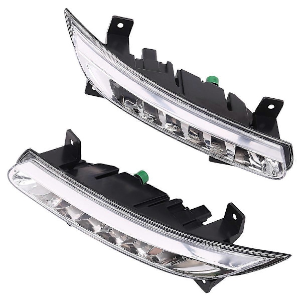 1 Par Bil LED DRL Dimljus för Renault Fluence 2014+ Automatisk Körlampa Varselljus Stötfångare
