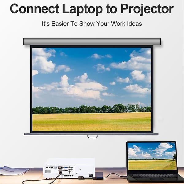 Dp til -kompatibel konverter, DisplayPort til -kompatibel konverter til computere, stationære computere, bærbare computere