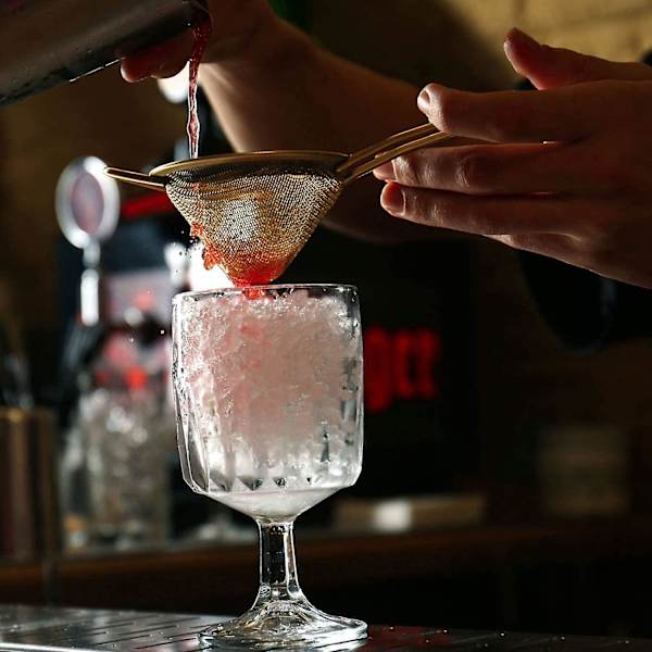 Cocktail Si Sæt Med 3 - Konisk Te-si i Rustfrit Stål - Praktisk Låseværktøj