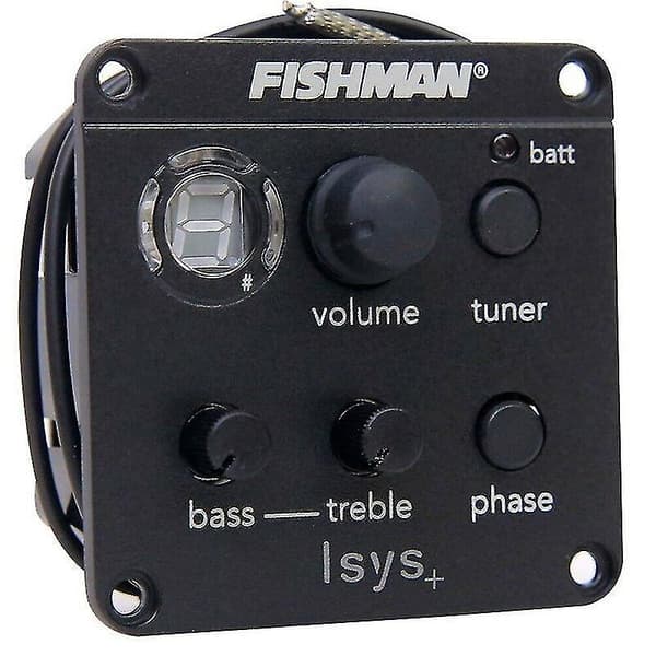 Fishman Eq Tuner Piezo Mic Presys Blend Akustisk Gitarr Pickup Förförstärkare