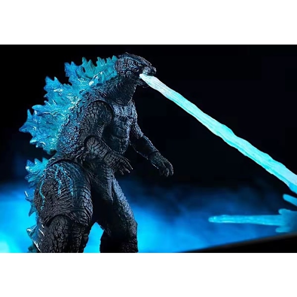 Neca 2024 Godzilla vs Kong: Empire Movie Burning Godzilla Action Figure Leke Godzilla Titan Monster Samlemodell Barn Kreativ Gave Blå