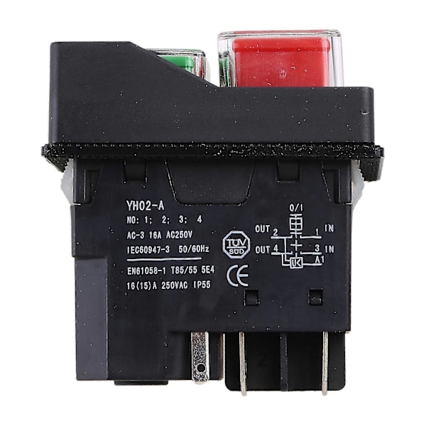 Kld-28a Vattentät Magnetisk Strömbrytare Explosionssäker Tryckknappsbrytare 220v Ip55 -Ao