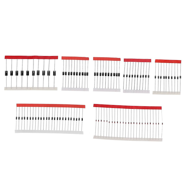 1n4148 1n4007 1n5819 1n5399 1n5408 1n5822 Fr107 Fr207 Diod, elektroniska komponenter paket, diod Ass