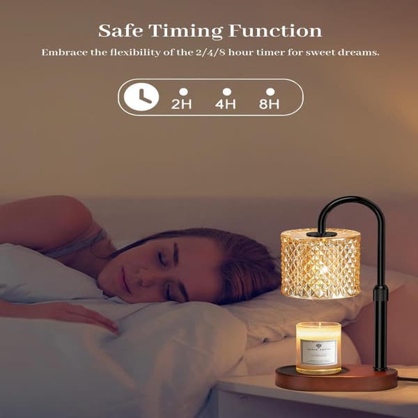 Candle Warmer with Timer, Dimmer, Height Adjustable, Suitable as Home Decor; Electric Candle Warmer with Bulb.