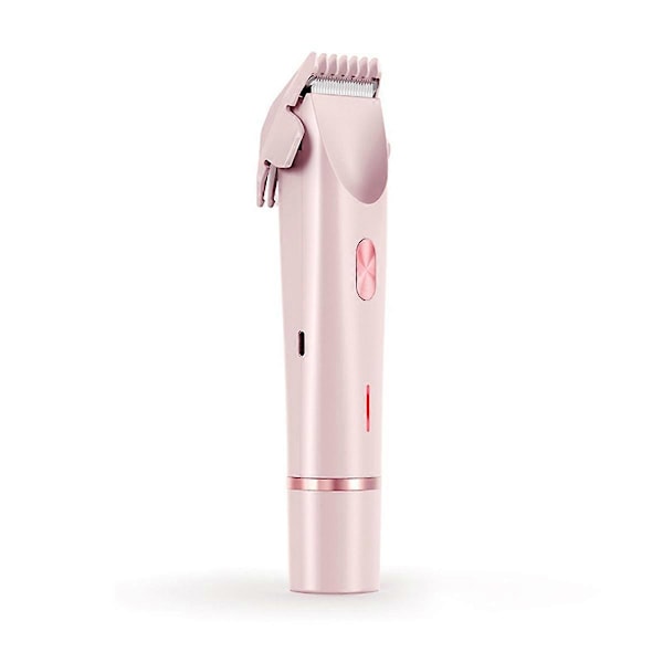 2-in-1 Bikini Trimmer Sähköinen Parranajokone Naisille, Vedenkestävä, Karvanpoisto Jalkojen, Käsivarsien, Kainaloiden Kasvojen Ajamiseen Pinkki，Kaksoispää, Tyyppi...