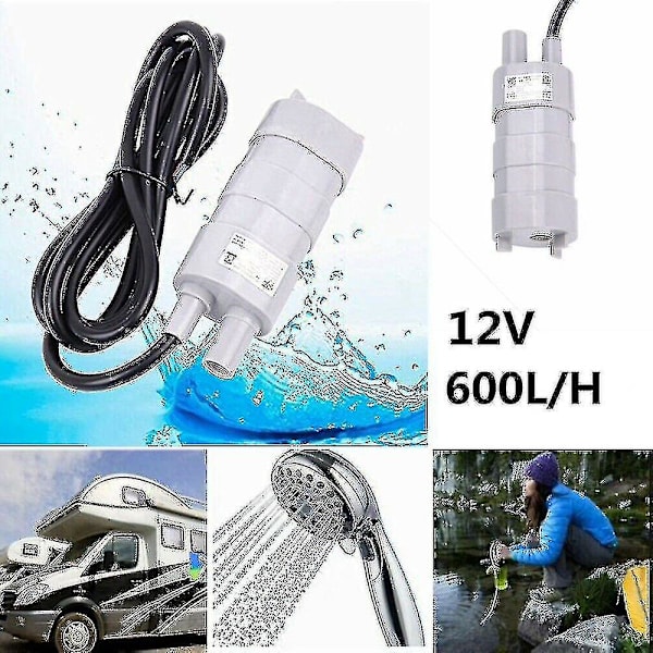 12v nedsänkbar färskvattenpump 10 Lpm passar Thetford C2 C200 Cwe Cs C402 kassettoaletter -QH