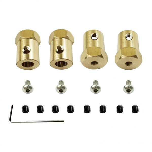 5mm - 12mm pyörännavan jatkoadapterikytkin Wpl D12 Rc -autotarvikkeelle