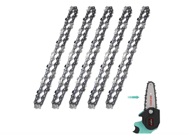 5-pack 14-inch Chainsaw Chain - 52 Drive Links, 26 Cutting Teeth