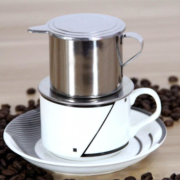 50/100ml Vietnamesisk Stil Rostfritt Stål Kaffedroppfilter Maker Pot Infuse Cup