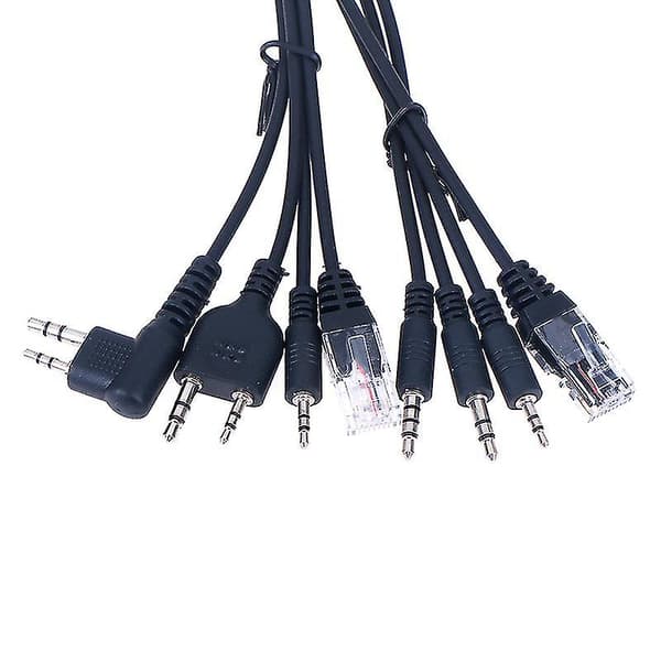 8 i 1 Computer USB Programmeringskabel til Handy Walkie Talkie Bilradio