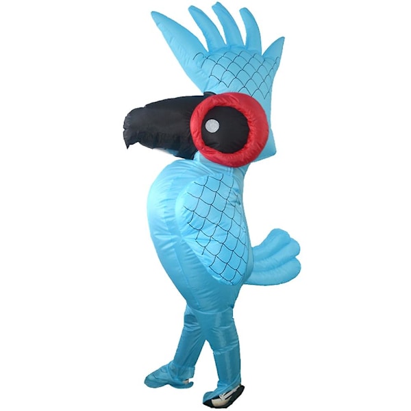 Rolig uppblåsbar papegojdräkt för vuxna, uppblåsbar maskeraddräkt för Halloween Cosplay Dr