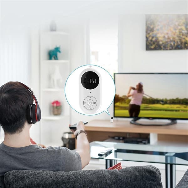 Bluetooth Receiver Transmitter FM Transmitter 3-I-1 Trådløs Auxiliary Audio Receiver til TV Bil P